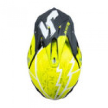 CASCO JUST1 J-39 POSEIDON NEGRO / AMARILLO FLUOR / BLANCO